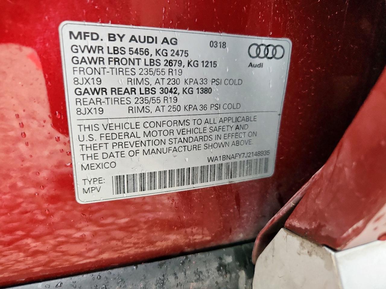 2018 AUDI Q5
