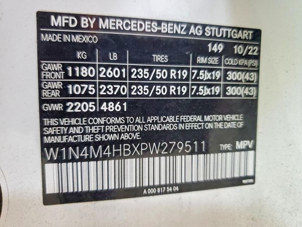 2023 MERCEDES-BENZ GLB GLB250 4MATIC