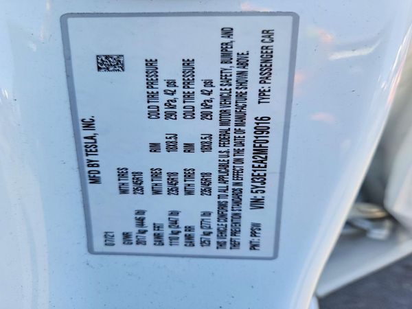 2021 TESLA MODEL 3