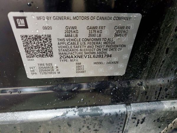 2020 CHEVROLET EQUINOX Premier (1LZ)