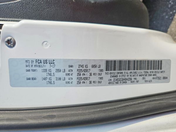 2017 DODGE GRAND CARAVAN GT