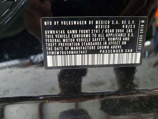 2024 VOLKSWAGEN JETTA SE, SE (AQ301 Trans)