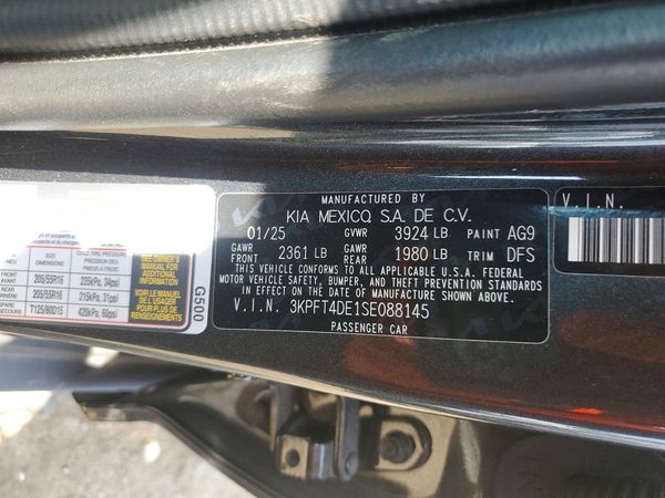 2025 KIA K4 LX, LXS