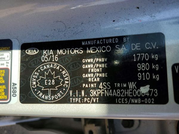 2017 KIA FORTE EX Premium, SX