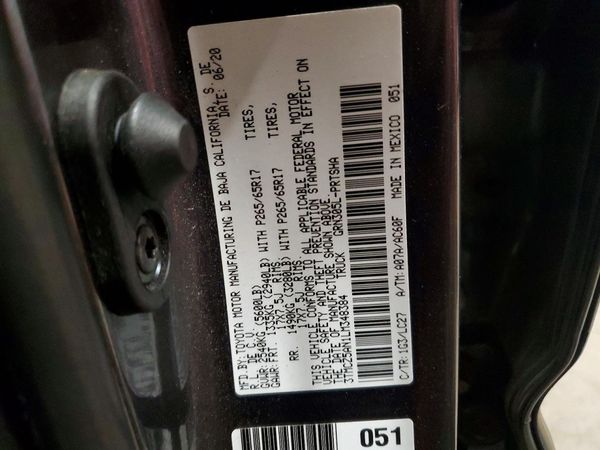 2020 TOYOTA TACOMA