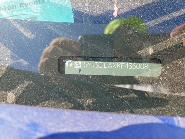 2019 TESLA MODEL 3