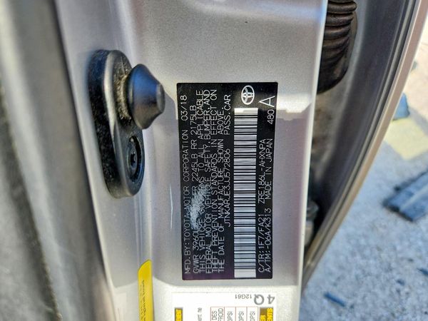 2018 TOYOTA COROLLA