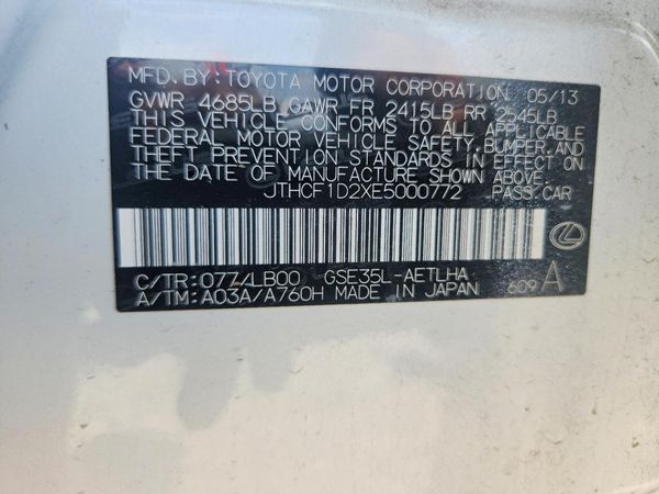 2014 LEXUS IS 250