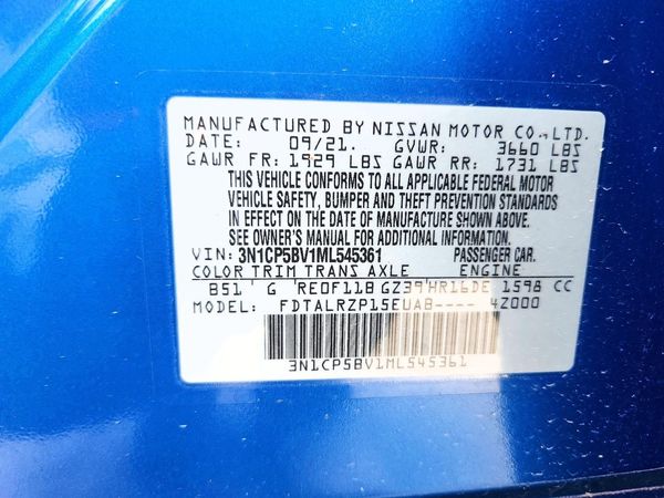 2021 NISSAN KICKS S