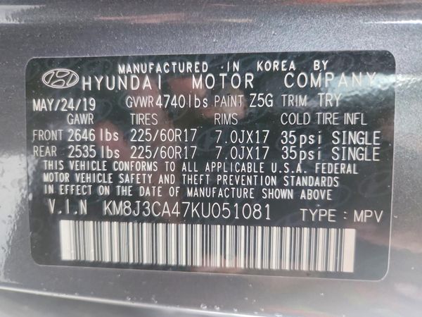 2019 HYUNDAI TUCSON