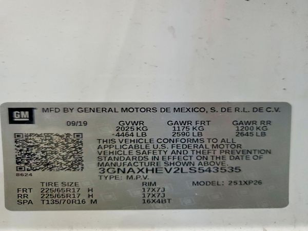 2020 CHEVROLET EQUINOX LS