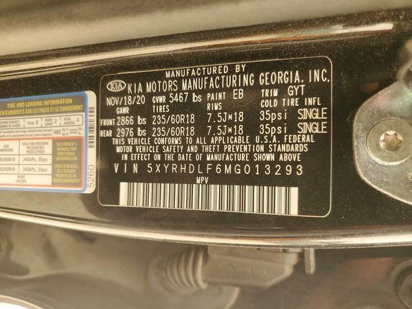 2021 KIA SORENTO