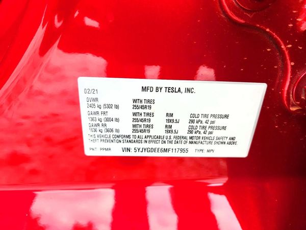 2021 TESLA MODEL Y
