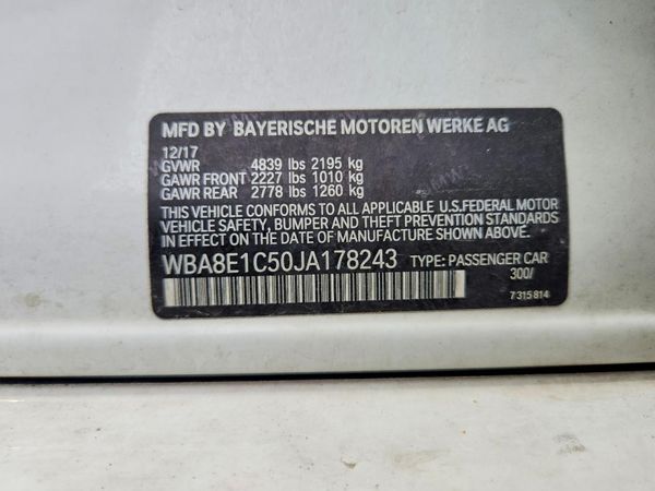 2018 BMW 330E