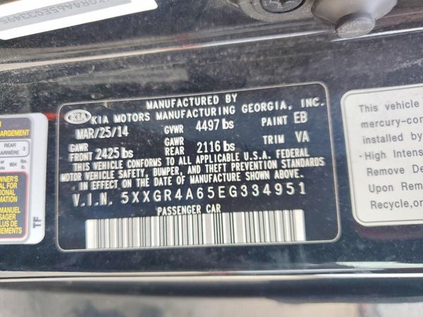 2014 KIA OPTIMA 2.0 SX Full Option
