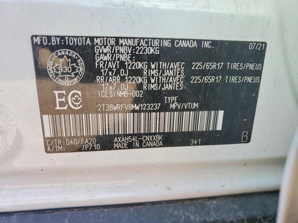 2021 TOYOTA RAV4 XLE Premium HV