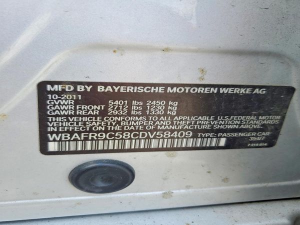 2012 BMW 550