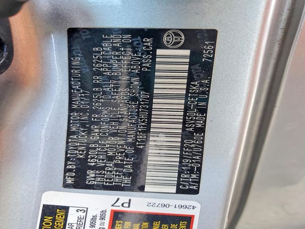 2017 TOYOTA CAMRY LE/SE/XLE/XSE
