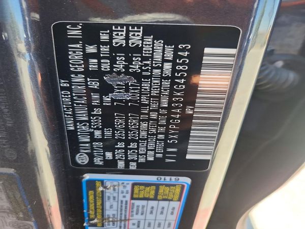 2019 KIA SORENTO L, LX, S