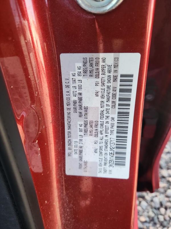 2018 MAZDA 3 Grand Touring