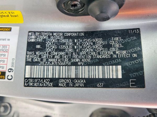 2014 TOYOTA 4RUNNER Base
