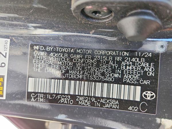 2025 TOYOTA COROLLA LE, XLE, SE