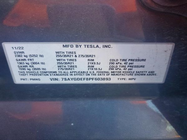 2023 TESLA MODEL Y