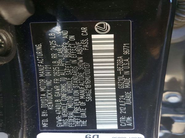 2021 LEXUS ES 350 350 F Sport