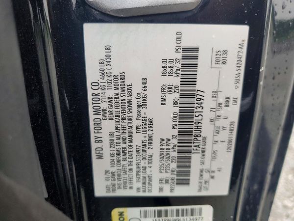 2020 FORD MUSTANG I4 Convertible