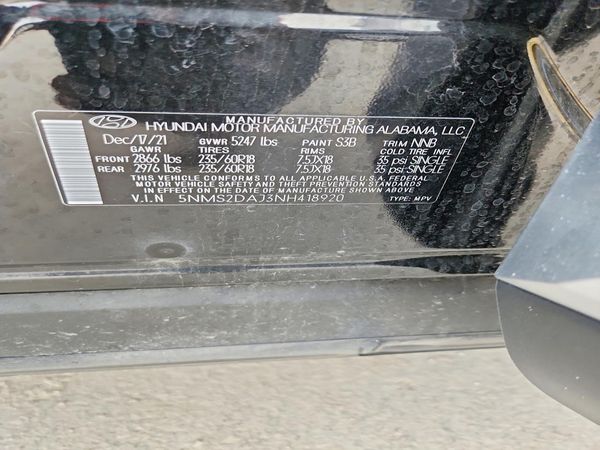 2022 HYUNDAI SANTA FE
