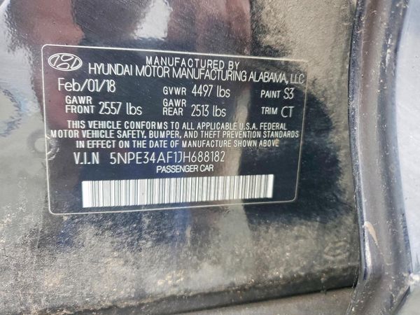 2018 HYUNDAI SONATA