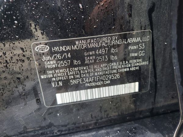 2015 HYUNDAI SONATA