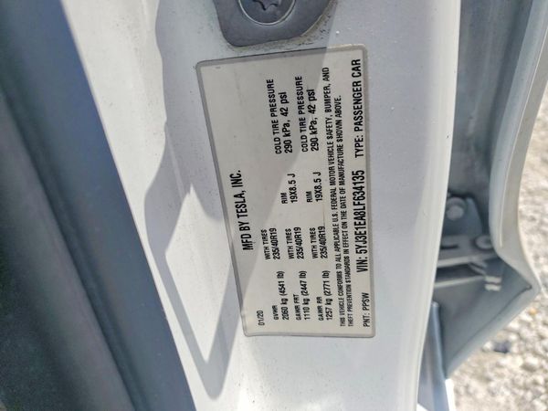 2020 TESLA MODEL 3