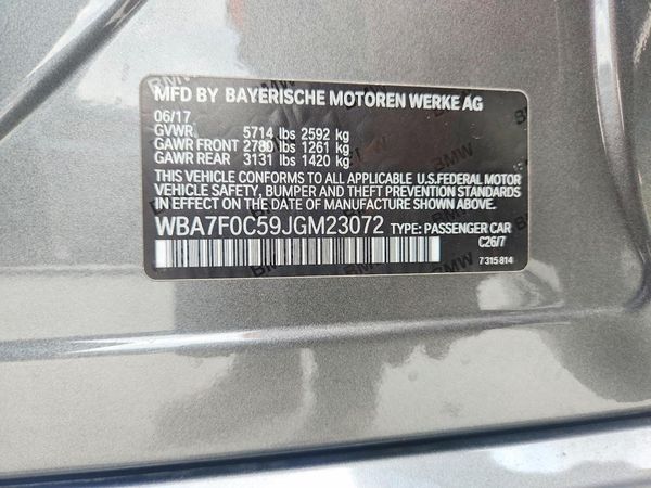 2018 BMW 750