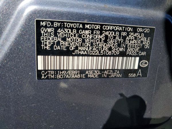 2020 LEXUS IS 300 Base