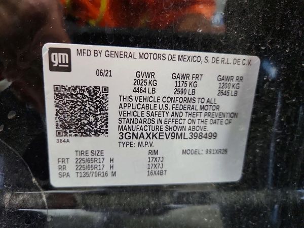 2021 CHEVROLET EQUINOX LT (1LT)