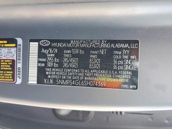 2025 HYUNDAI SANTA FE Calligraphy