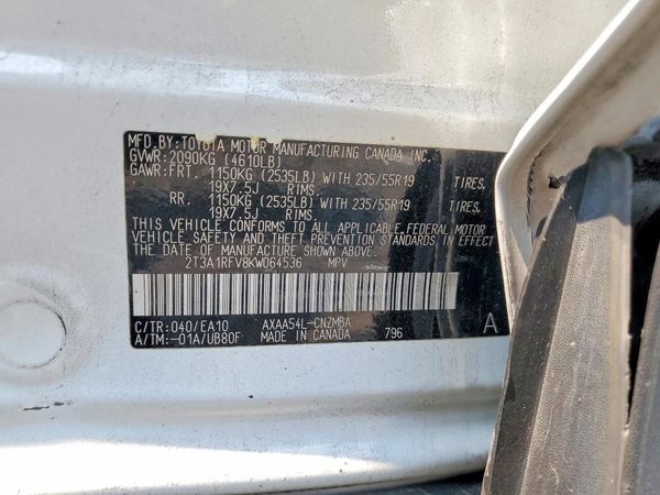 2019 TOYOTA RAV4 XLE Premium