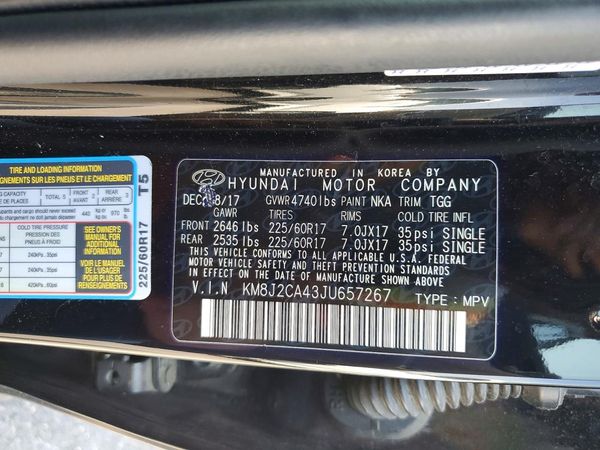 2018 HYUNDAI TUCSON SE Standard