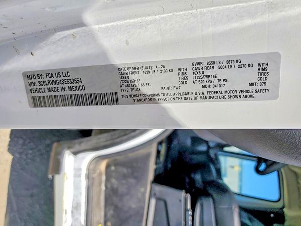 2025 RAM PROMASTER 1500