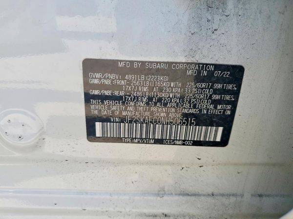 2022 SUBARU FORESTER
