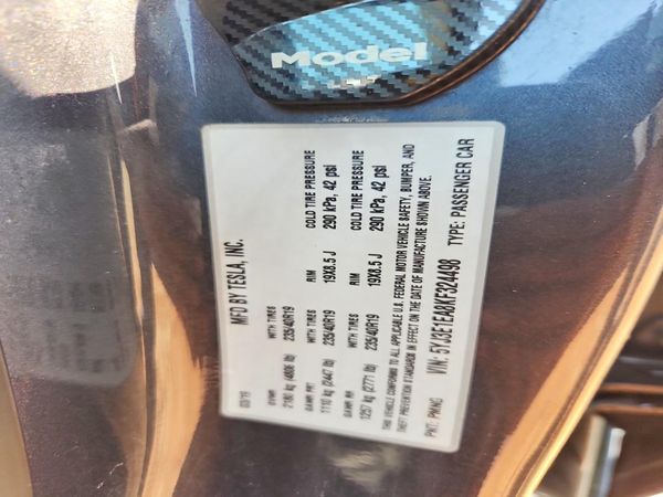 2019 TESLA MODEL 3