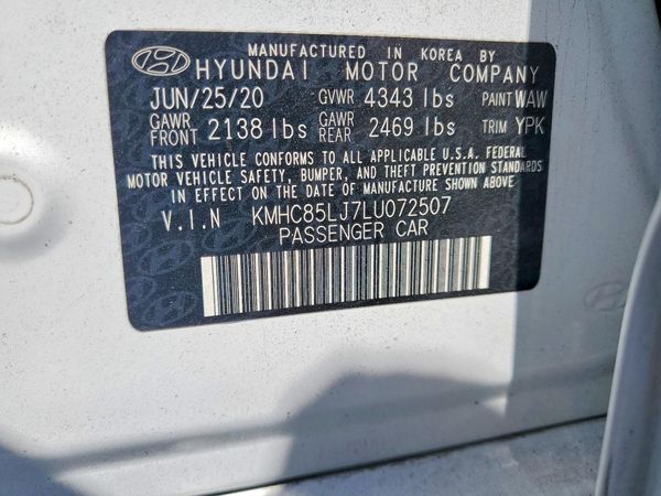 2020 HYUNDAI IONIQ Limited