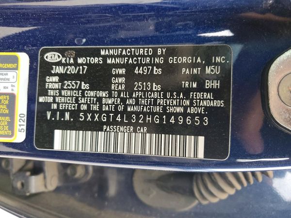 2017 KIA OPTIMA