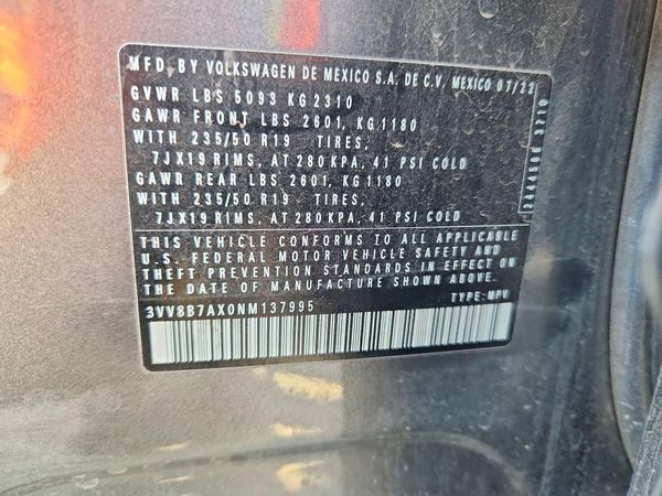 2022 VOLKSWAGEN TIGUAN 4Motion SE R-Line Black