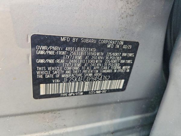 2023 SUBARU FORESTER Premium ES, SMART