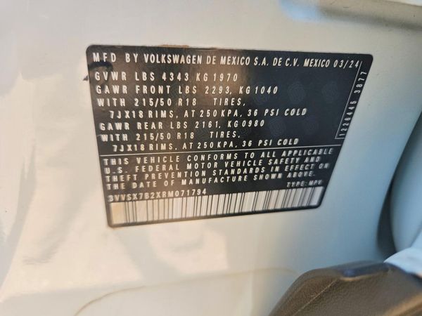 2024 VOLKSWAGEN TAOS SE
