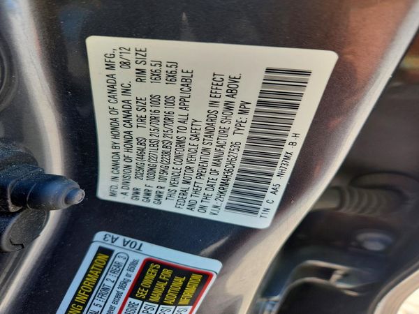 2012 HONDA CRV LX