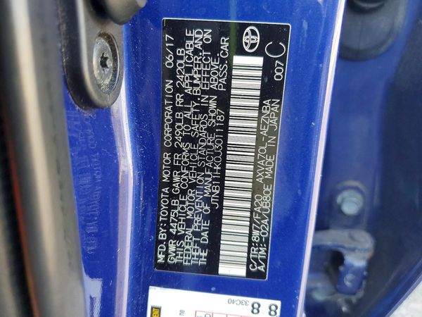 2018 TOYOTA CAMRY LE/SE/XLE/XSE