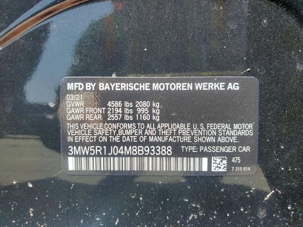 2021 BMW 330I